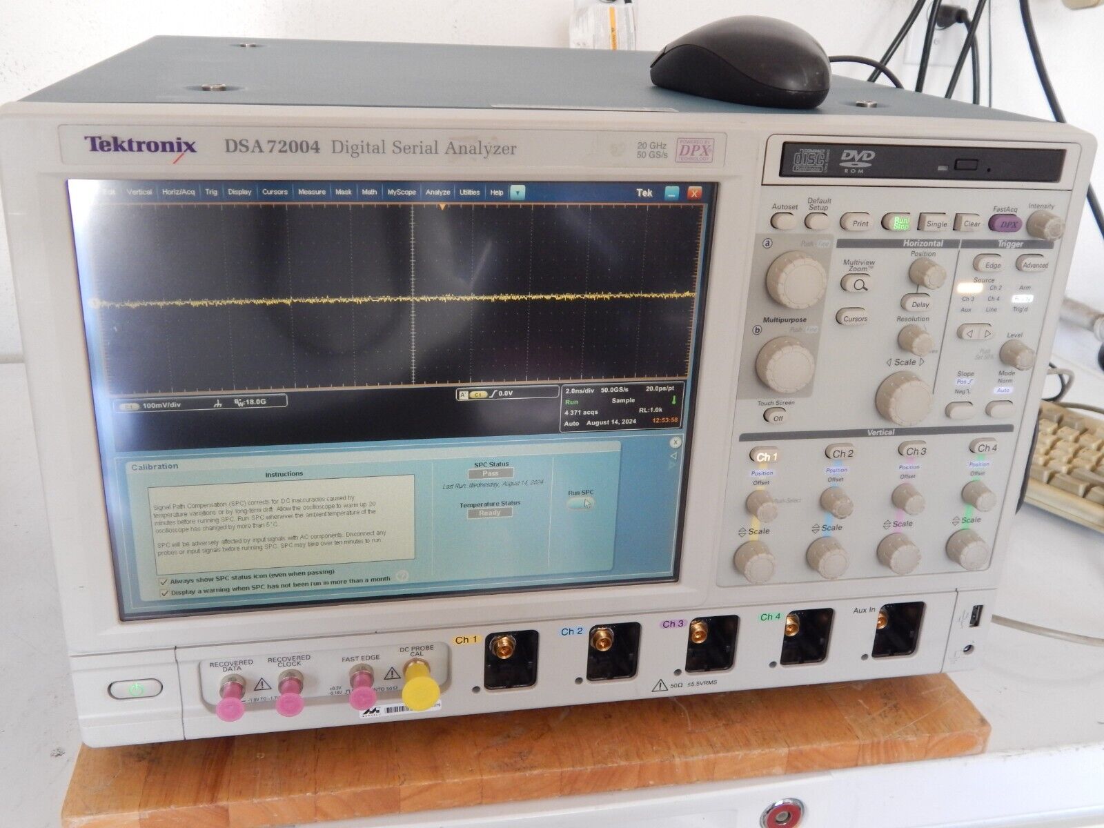 Tektronix DSA72004 Oscilloscope, option loaded & NIST cal'ed w/data Tektronix DSA72004 Oscilloscope, option loaded & NIST cal'ed w/data